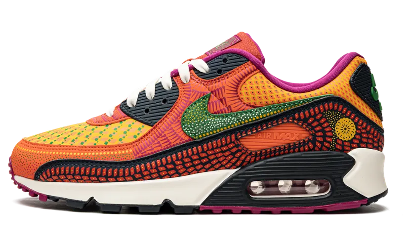 Nike Air Max 90 ‘Dia de los Muertos’ Deep Ocean/Sail/University Gold/Cactus Flower (DC5154-458)