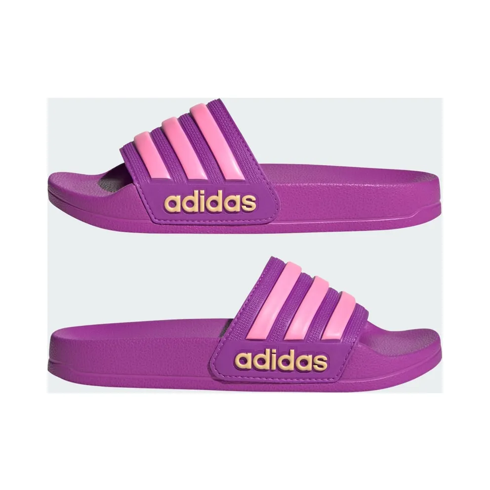 Adidas ADILETTE SHOWER Slides Purple Burst / Bliss Pink / Semi Ice Tangerine (JS2525)
