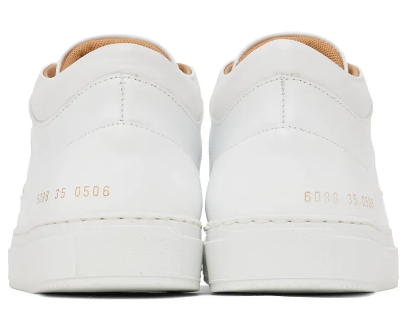 Common Projects White Decades Mid Sneakers (6088) (2)