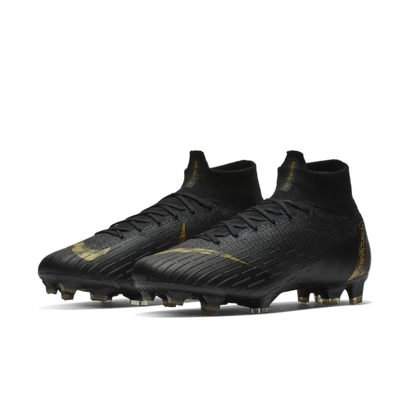 Nike Mercurial Superfly 6 Elite FG Black Metallic Gold Black/Metallic Gold (AH7365-077)