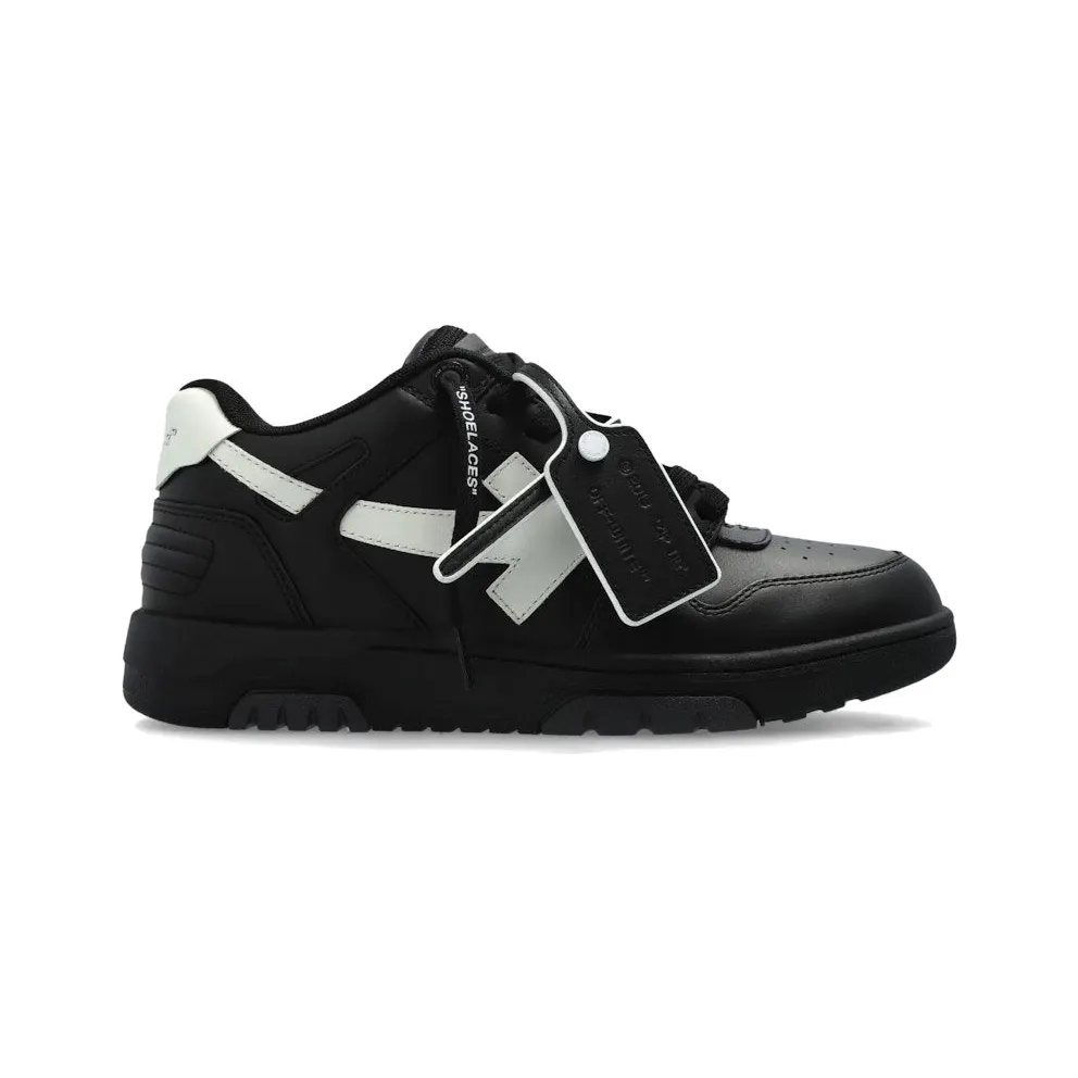 OFF-WHITE Out Of Office OOO Low Tops Black White (2025) (OMIA189C99LEA0191001)
