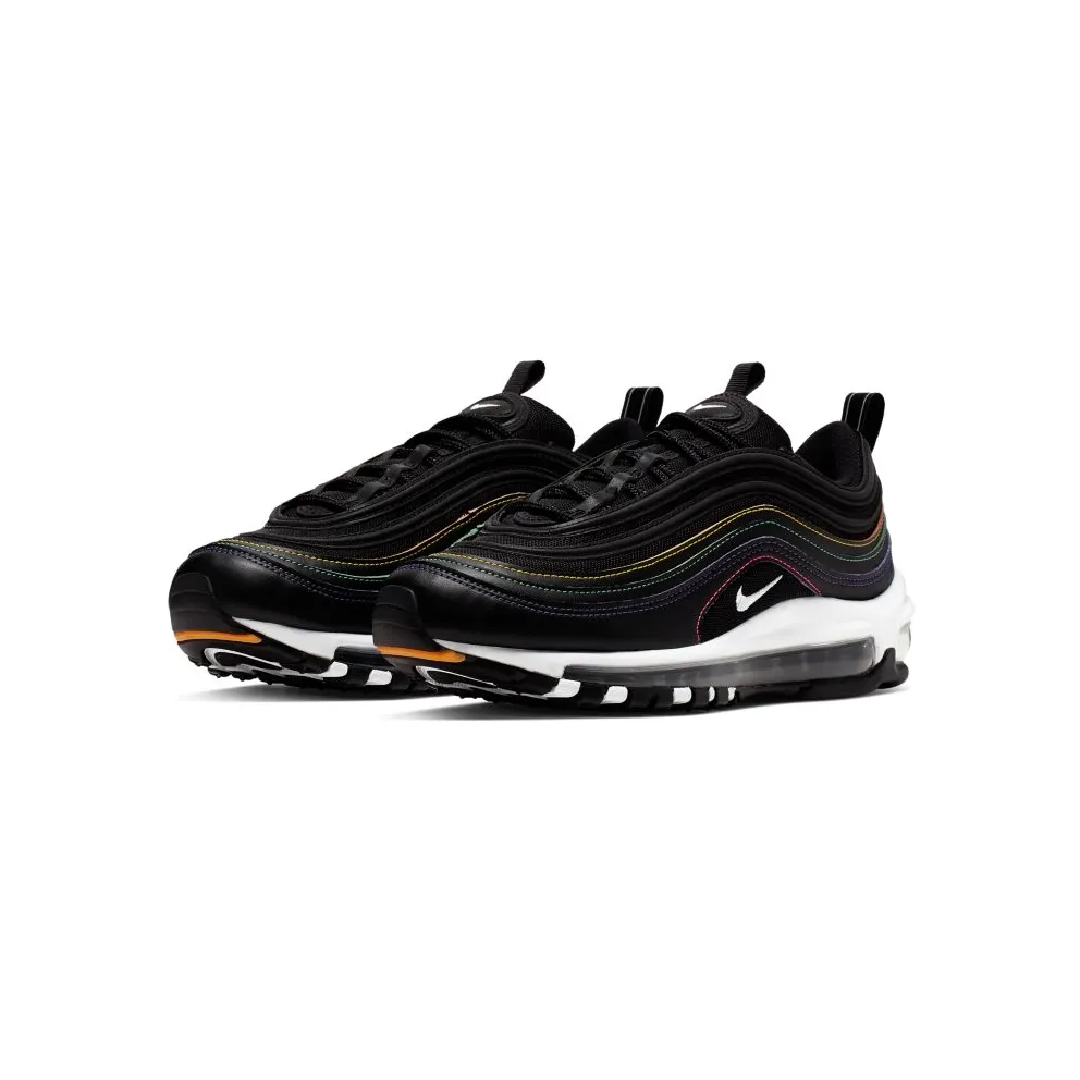 Nike Air Max 97 Black Multi Stitch (W) Black/Psychic Purple-University Gold-White (CK0738-001)