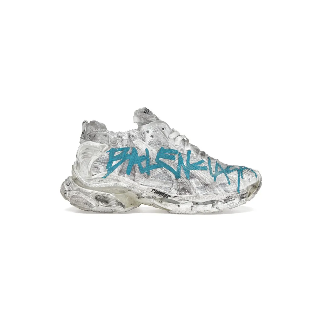 Balenciaga Runner Graffiti White Blue (772774 W3RBQ 9040)