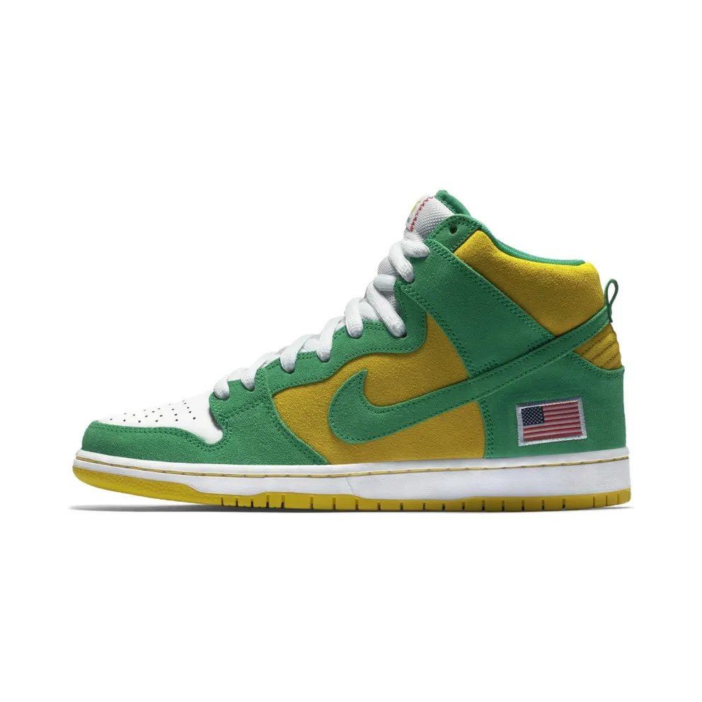Nike Dunk SB High Oakland Athletics Stadium Green/Stadium Green-Black-Speed Yellow (305050-337)