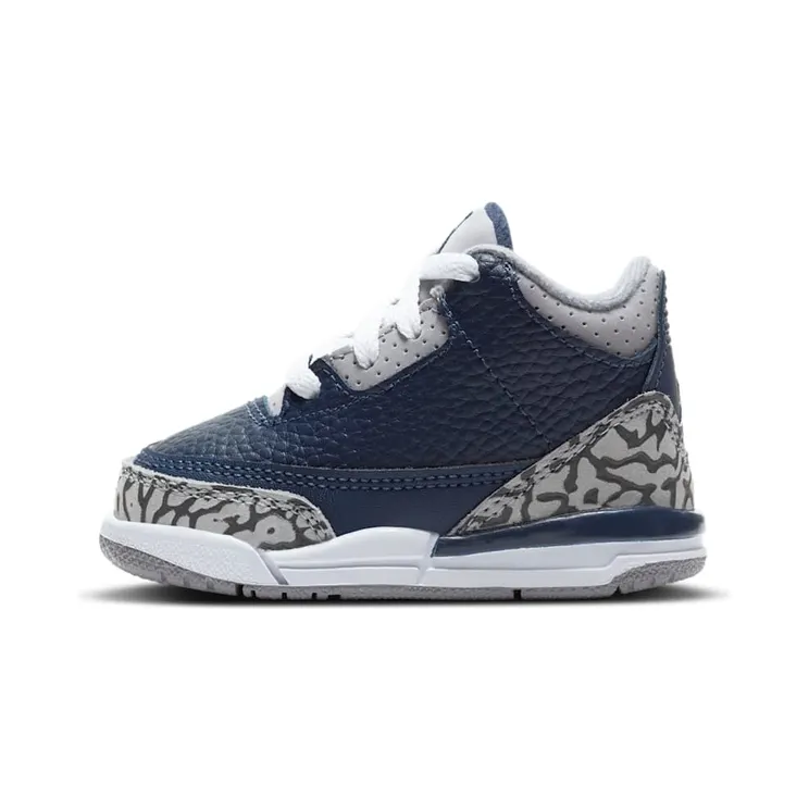 Jordan 3 Retro Georgetown 2021 (TD) “Midnight Navy / Cement Grey / White” (832033-401)