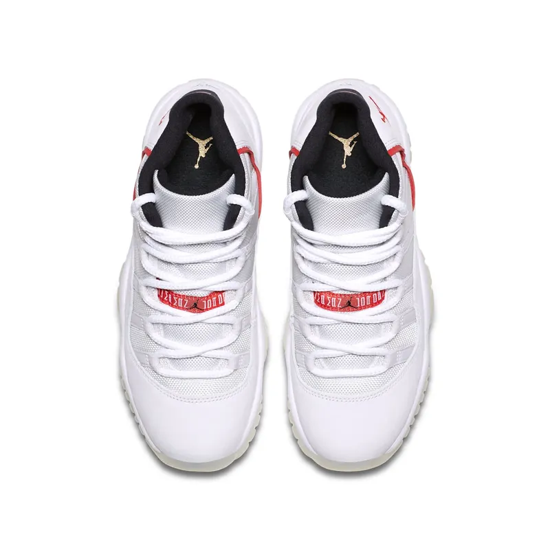 Jordan 11 Retro Platinum Tint (GS) Platinum Tint/University Red-Sail (378038-016)