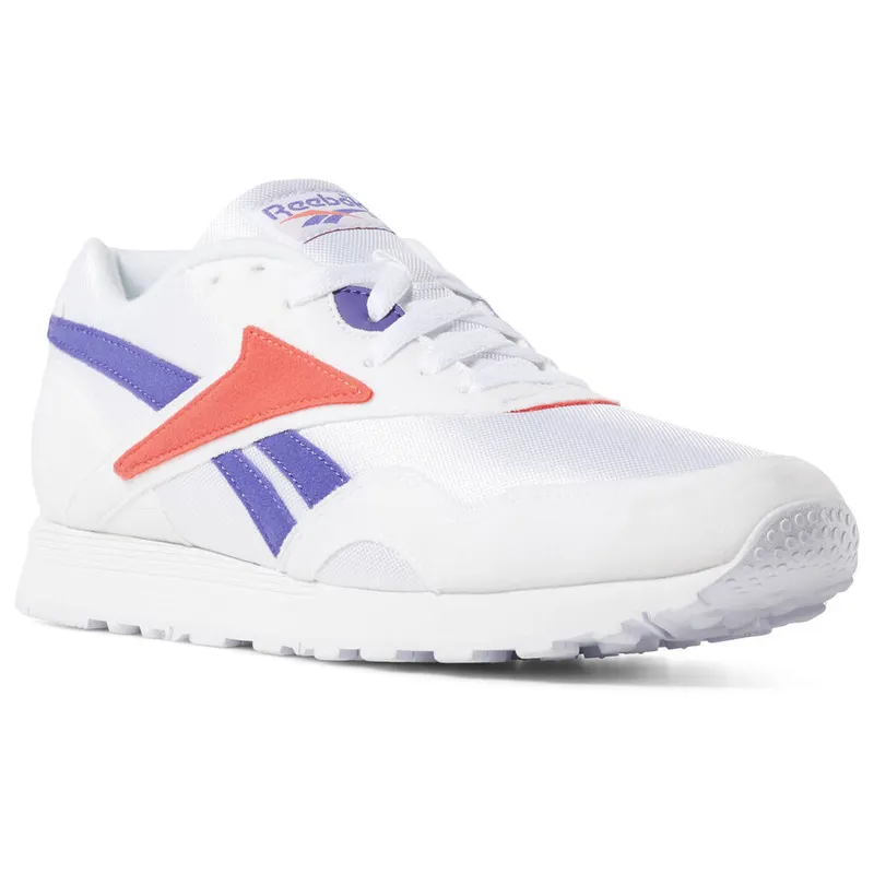 Reebok Rapide White / Team Purple / Neon Red