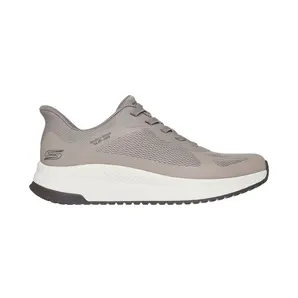 Skechers Slip-ins: BOBS Sport Squad 4 – Donker Taupe – “Brown” (118423 DKTP)