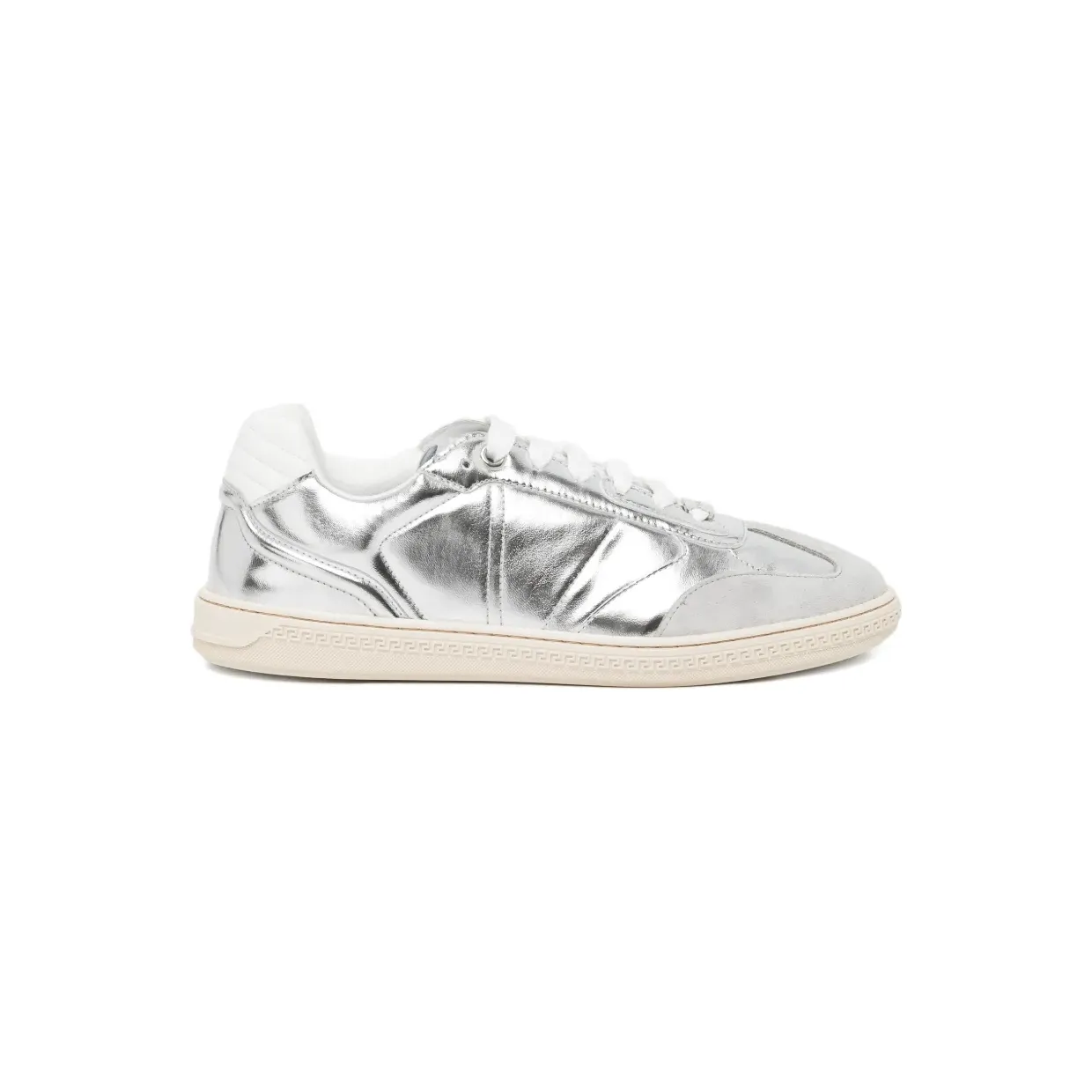Versace Greca Court Sneakers im Metallic-Look – Silber (10218631A17248)