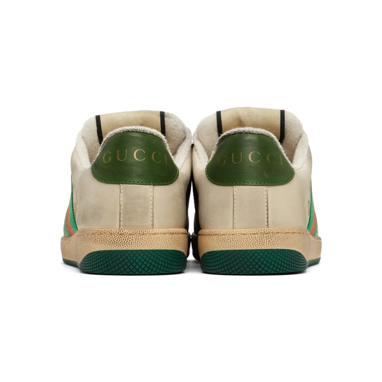 Gucci Beige Screener GG Sneakers (546551 9Y920) (4)