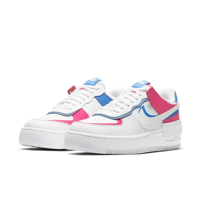 Nike Air Force 1 Shadow Cotton Candy (W) White/White-White-Hyper Pink (CU3012-111)