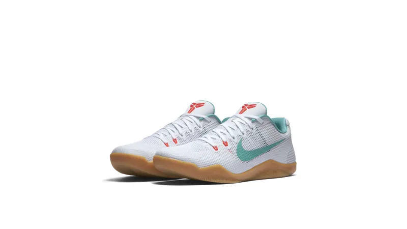 Nike Kobe 11 EM Low Summer Pack White/Washed Teal-Bright Crimson (836183-103)
