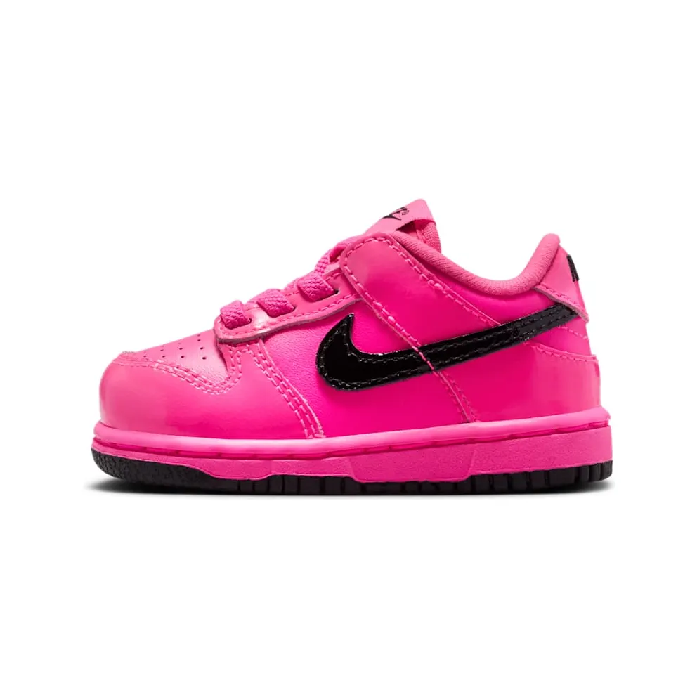 Nike Dunk Low SE Pink Blast Black Patent (IV2593-600)