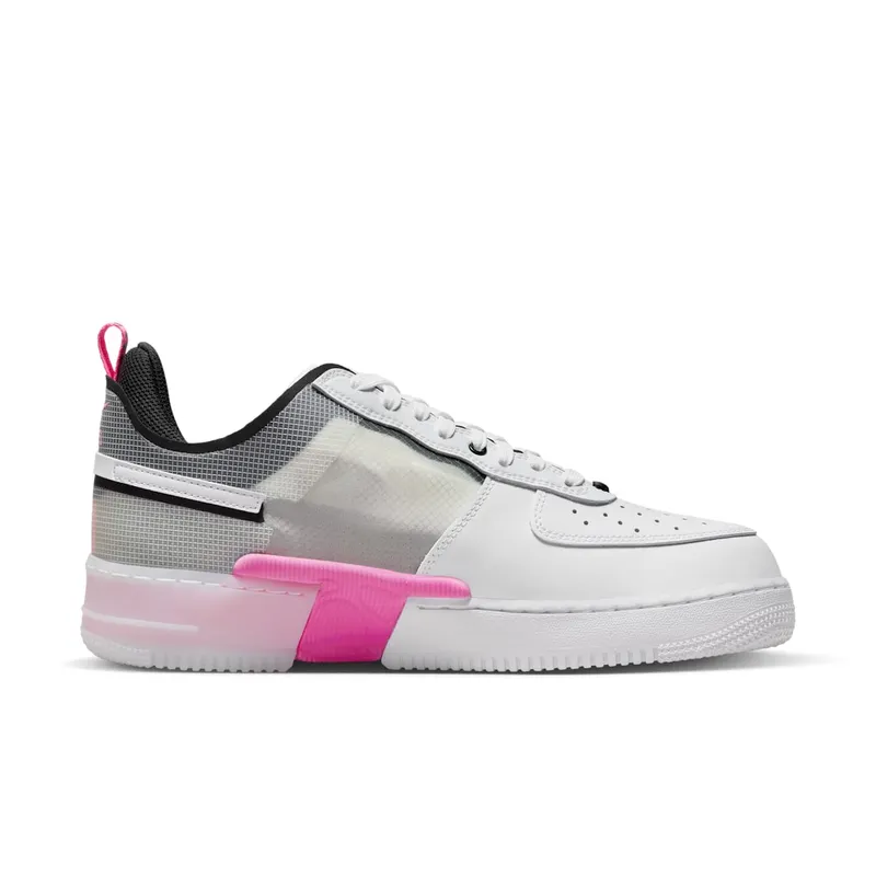 Nike Air Force 1 Low React White Black Pink Spell (DV0808-100)