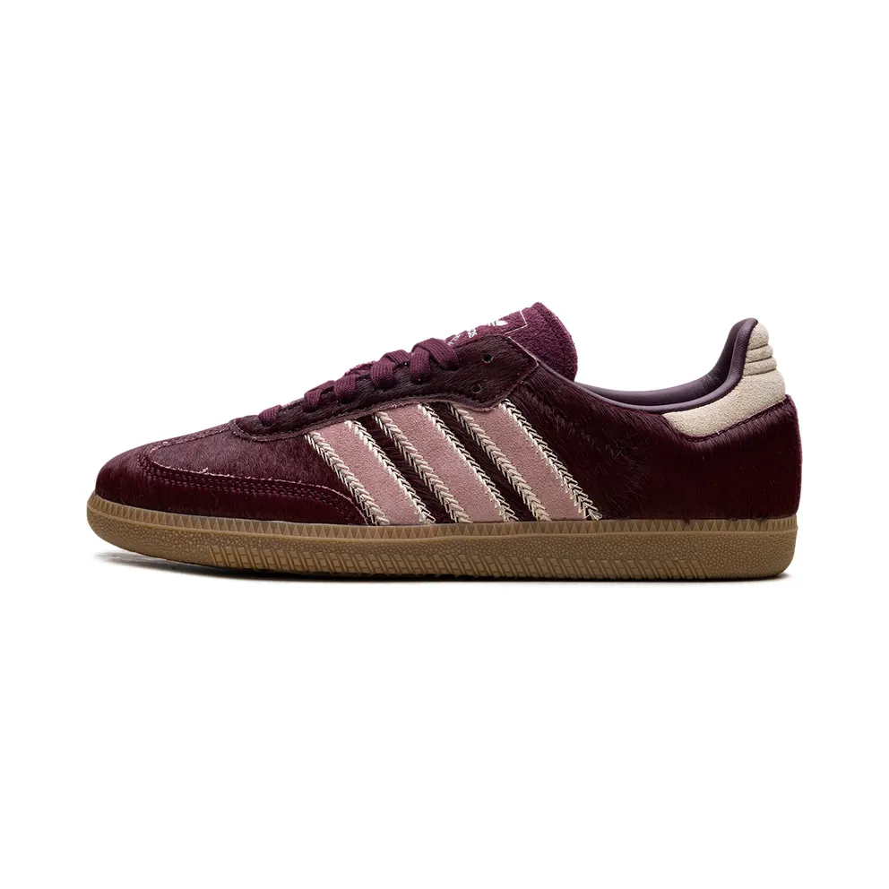 adidas Samba OG W “Sand Strata Pony” (sand strata / maroon / warm clay) – JP5330