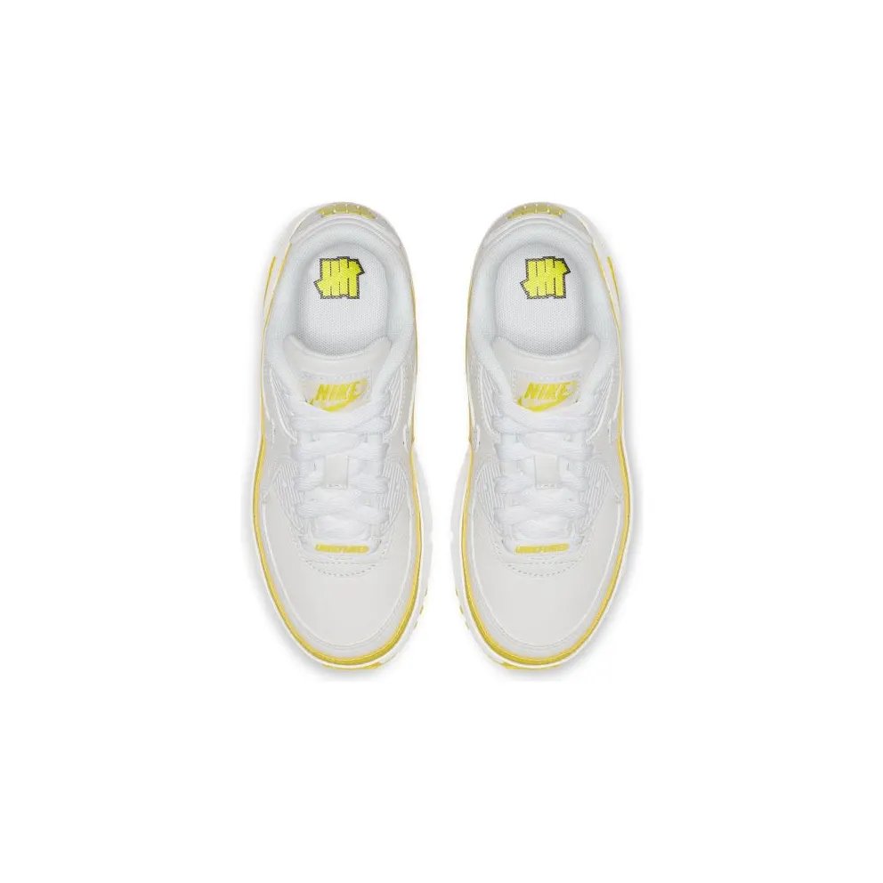 Nike Air Max 90 Undefeated White Opti Yellow (PS) White/Opti Yellow (CQ4616-101)