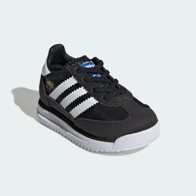 Adidas SL 72 RS Elastic Laces Kids Core Black / Cloud White / Blue (IH2978)