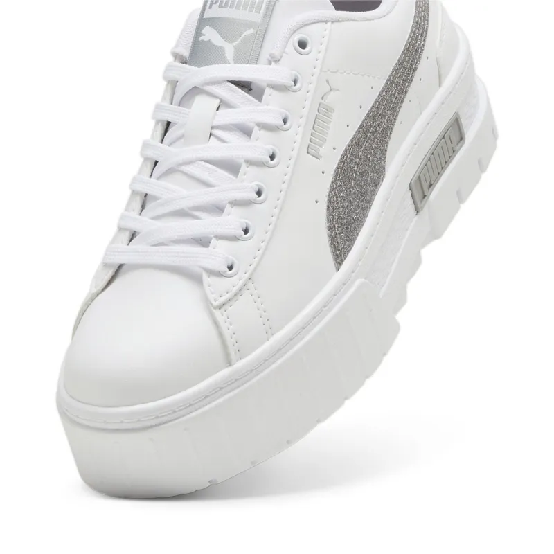 Puma Mayze Glitter “Puma White / Puma Silver” (399700_01)