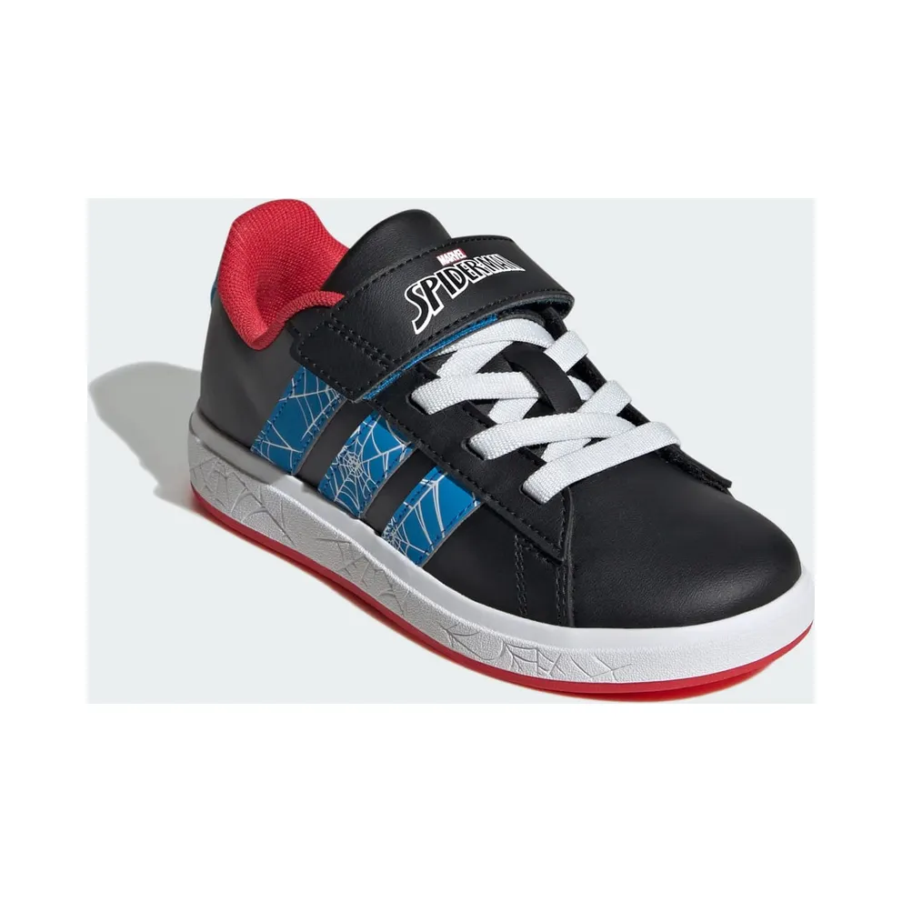 Adidas adidas Marvel Spider-Man Grand Court Kids Core Black / Bright Blue / Pure Ruby (JQ8073)
