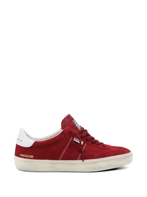 Golden Goose Soul Star suède sneakers – Red (GMF00464F008349)