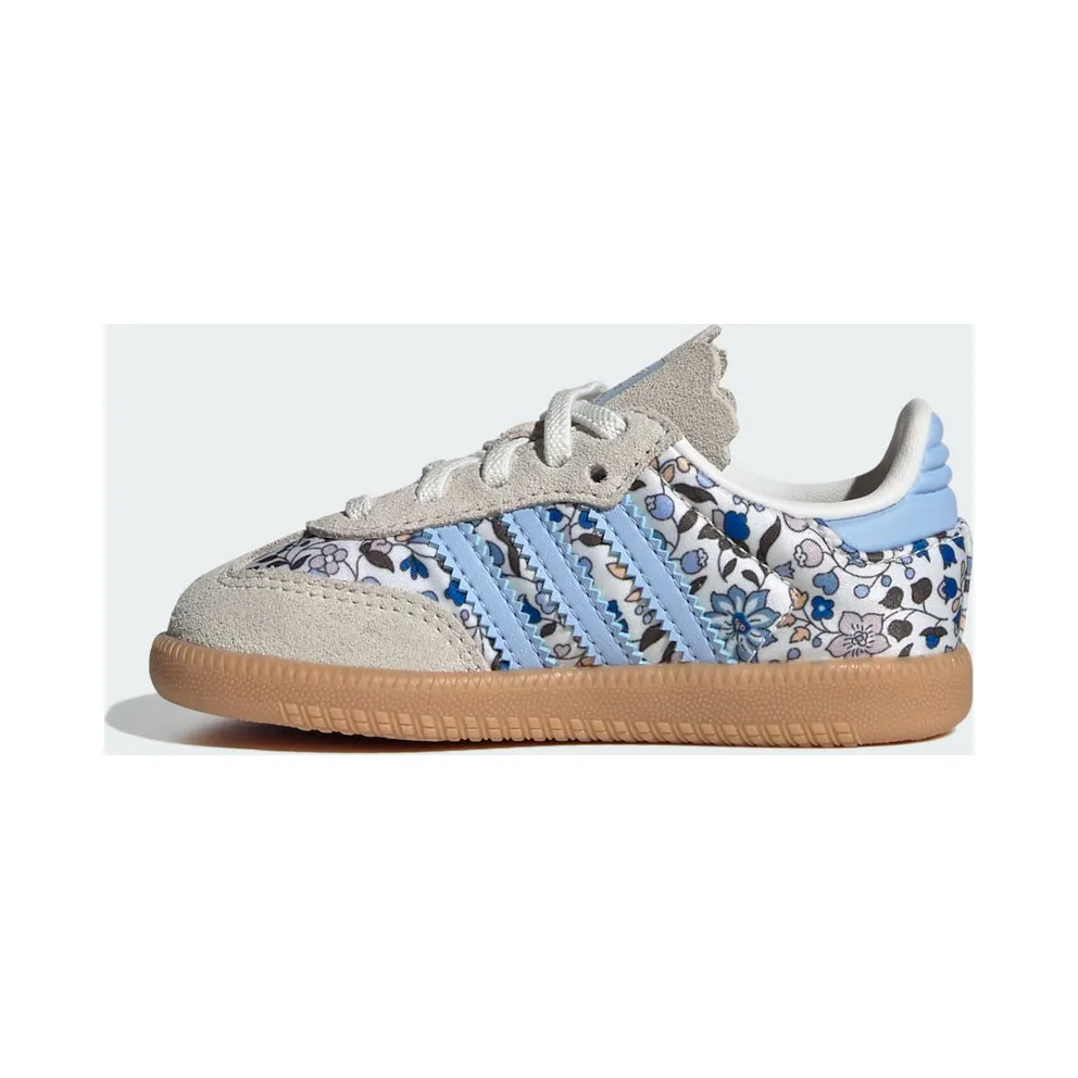 Adidas Samba OG x Liberty London with Elastische Veters Kids Blue / Off White / Gum (JP8081)