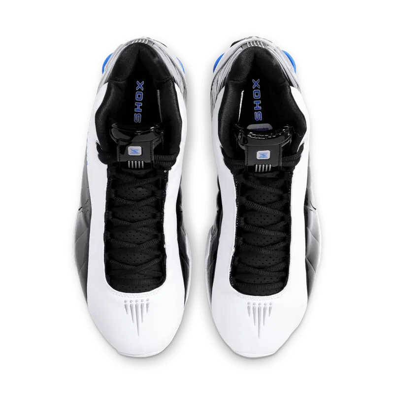 Nike Shox BB4 Black Patent White/Metallic Silver-Black-Racer Blue (AT7843-102)