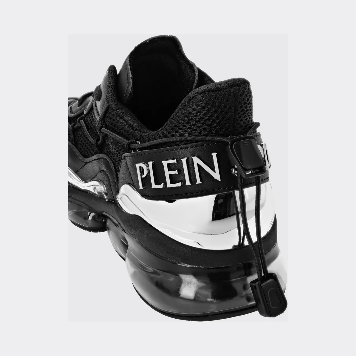 Plein Sport Mesh And Leather Sneakers Black (PAESUSC0746STE003N0202) (3)