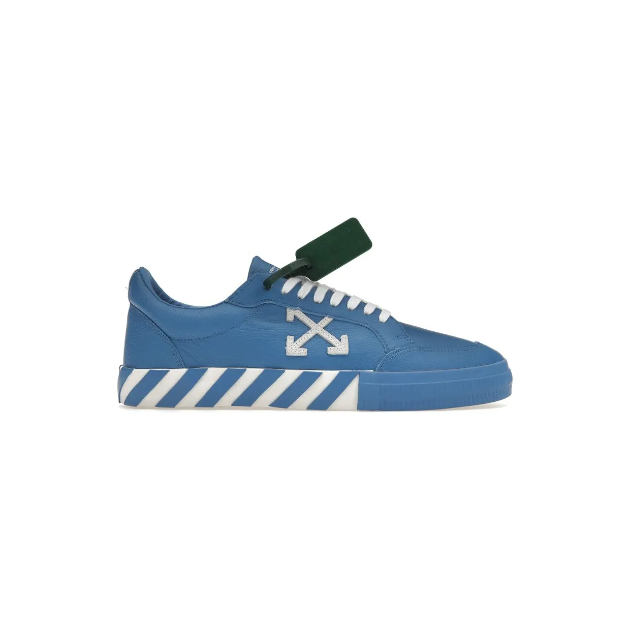 OFF-WHITE Vulc Low Leather Blue White (OMIA085S22LEA0024501)