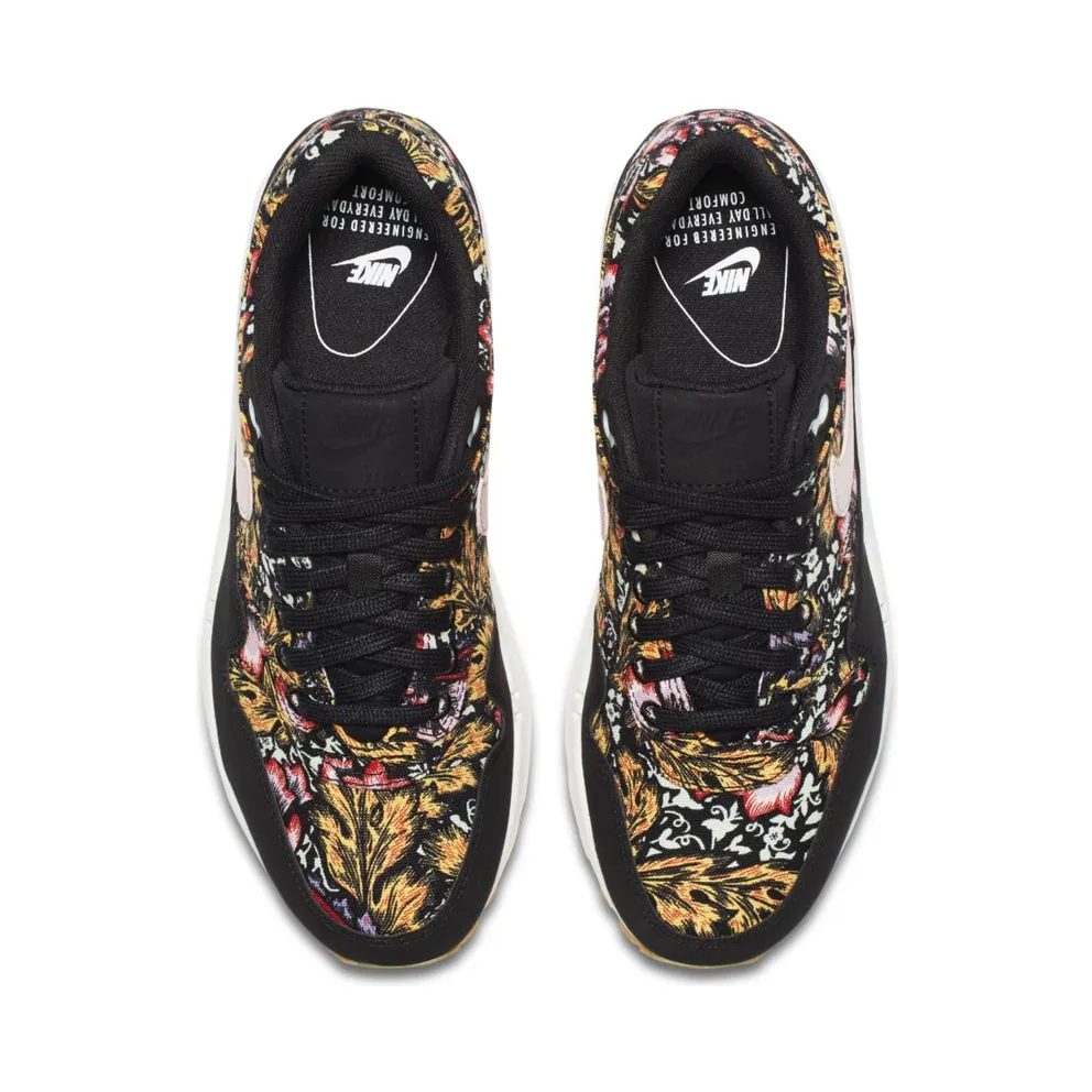 Nike Air Max 1 Spring Mix (W) Black/Silt Red-Summit White-Gum Yellow (633737-003)