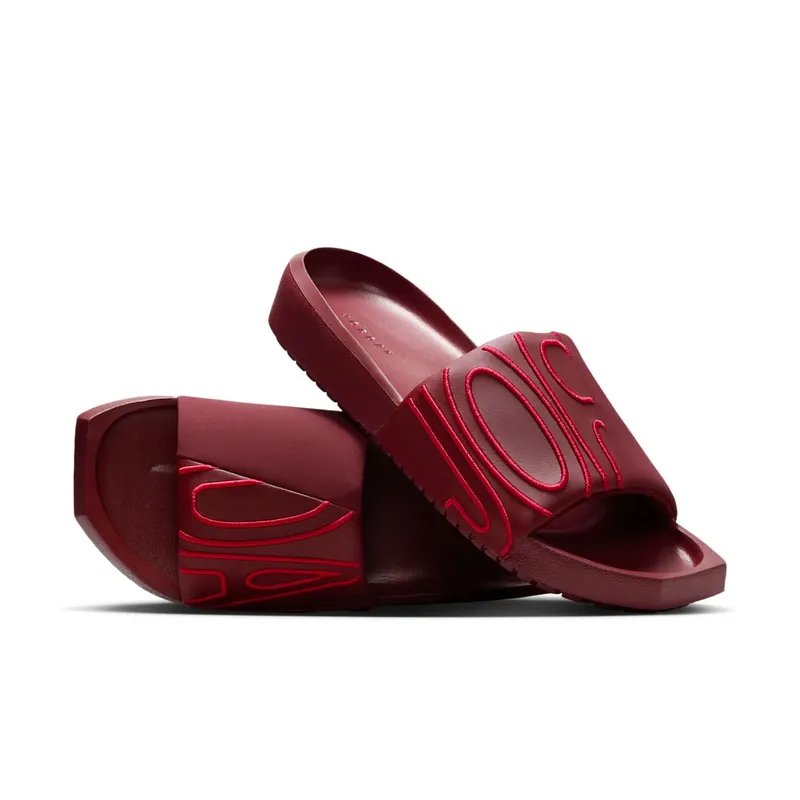 Jordan NOLA Slide Dark Team Red Hibiscus (CZ8027-603)