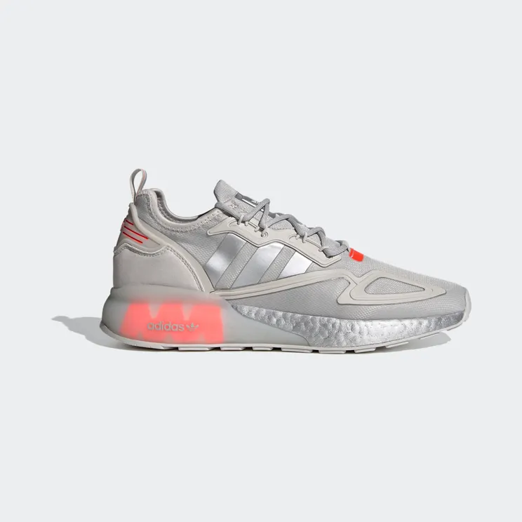 adidas ZX 2K Boost Grey One / Silver Metallic / Solar Red (FX7028)