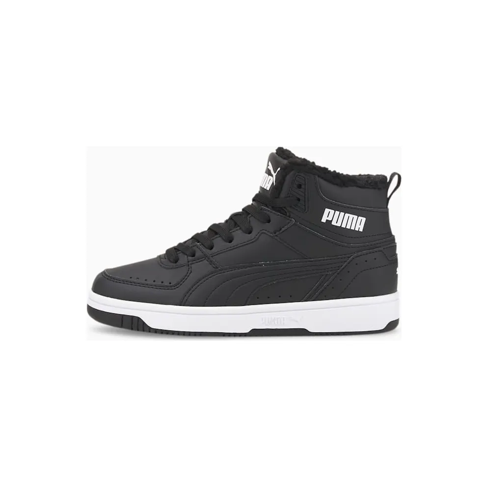 Puma Rebound Joy Fur White/Black (375477-01)