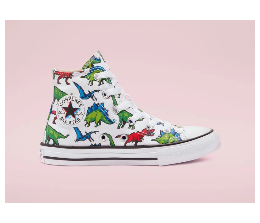 Converse 8-Bit Chuck Taylor All Star High Top White/bold Wasabi/digital Blue (670349C)
