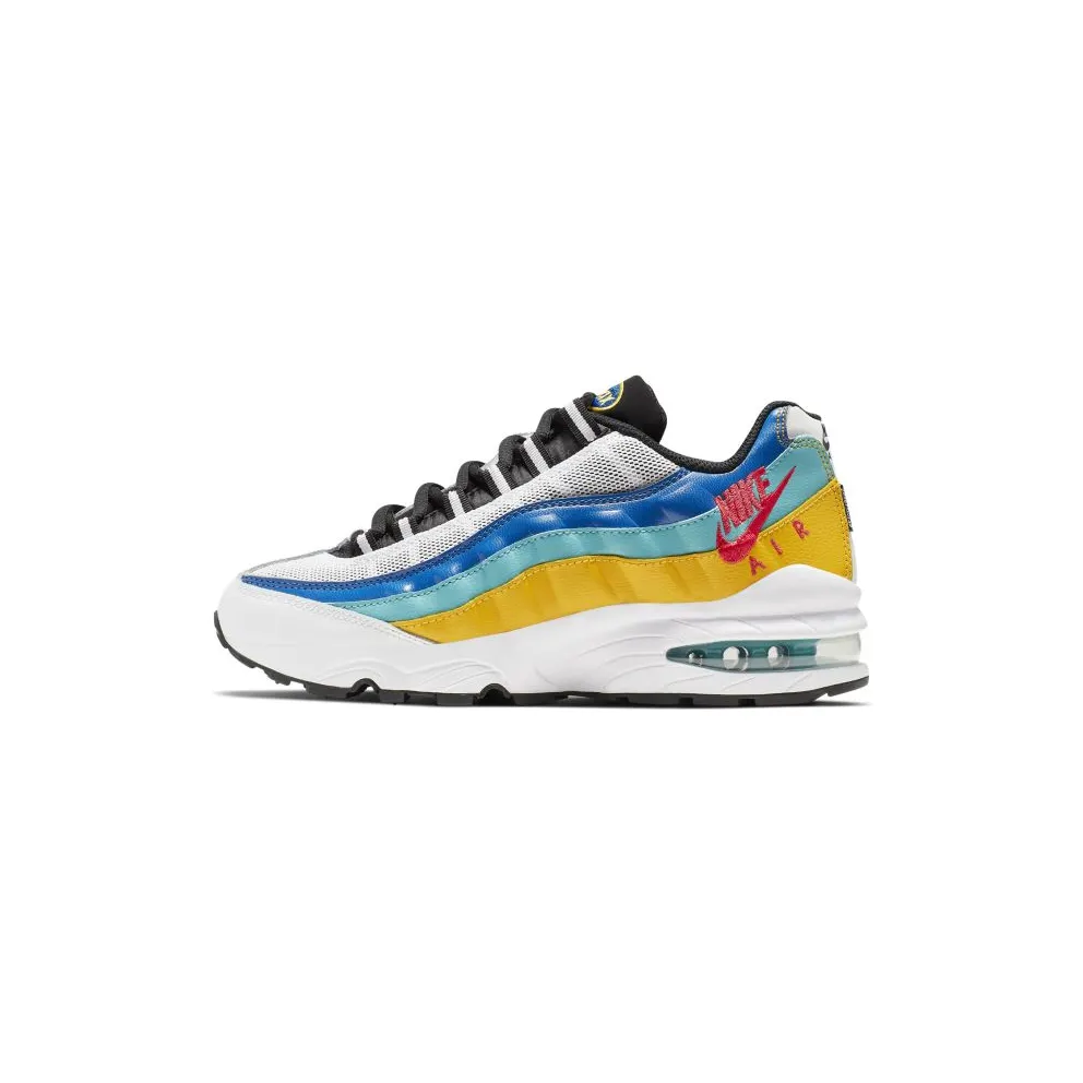 Nike Air Max 95 White University Gold (GS) White/University Gold/Teal Nebula (CJ6955-100)