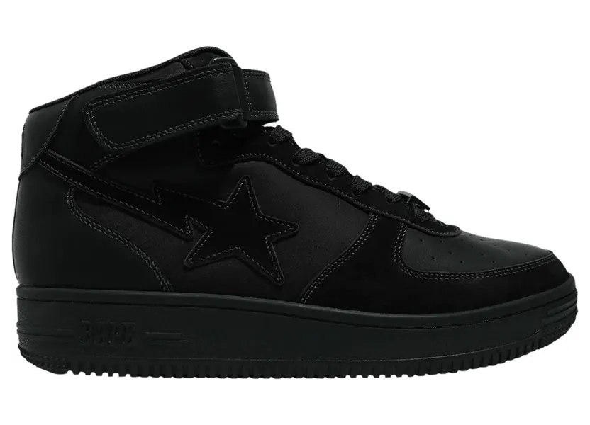 A Bathing Ape Bapesta Mid Black (1H30-191-006-BLK)