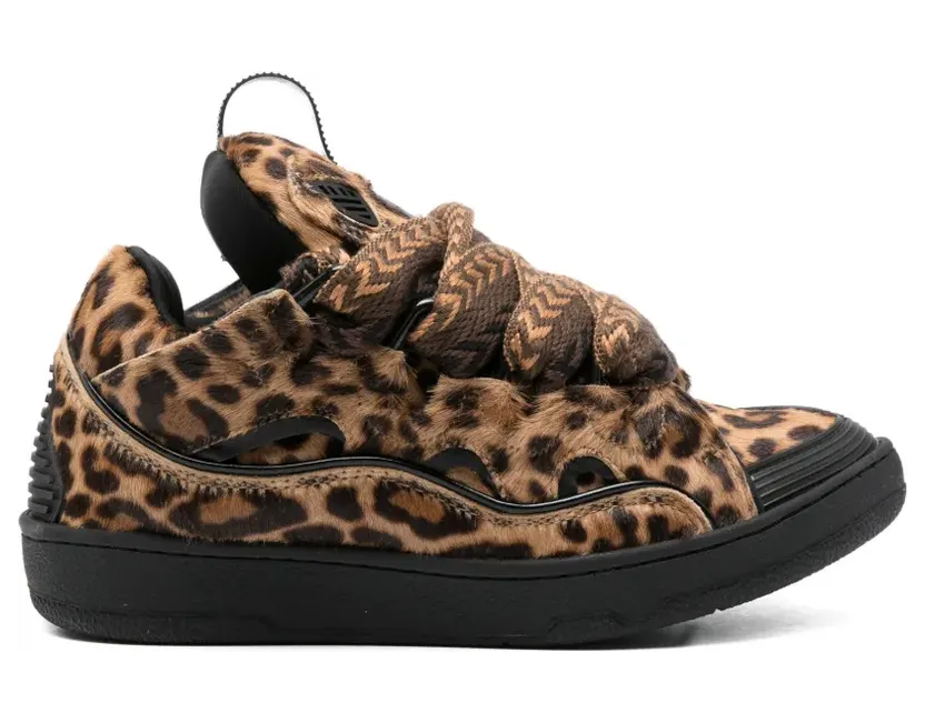 Lanvin Curb sneakers met dierenprint – Beige (FUSKDK12POLEP260510)