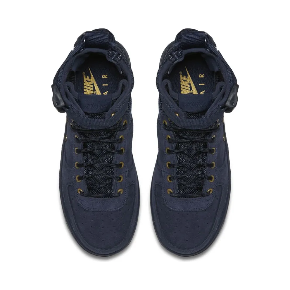 Nike SF Air Force 1 Mid Obsidian Black (GS) Obsidian/Obsidian-Black (AJ0424-400)