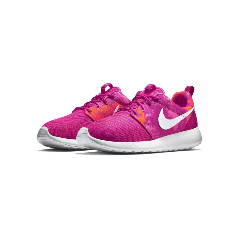 Nike Rosherun Print Fireberry White (W) Fireberry/White (599432-613)