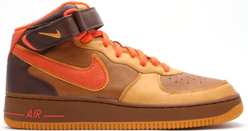Nike Air Force 1 Mid PRM QK Thanksgiving Hazelnut/Orange Blaze-Chutney (315581-281)