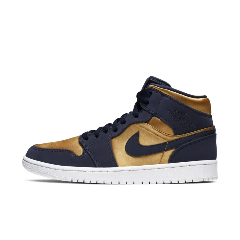 Jordan 1 Mid Obsidian Desert Ochre Obsidian/Hyper Violet-Desert Ore-White (852542-401)