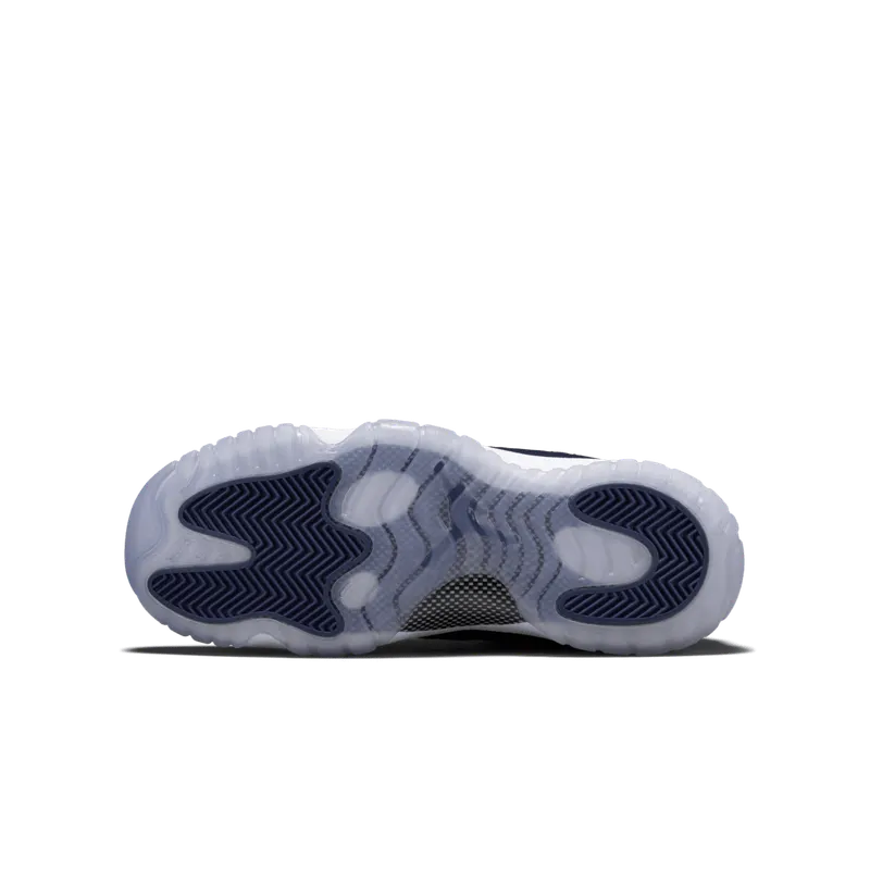 Jordan 11 Retro Low Georgetown (GS) Grey Mist/White-Midnight Navy (528896-007)
