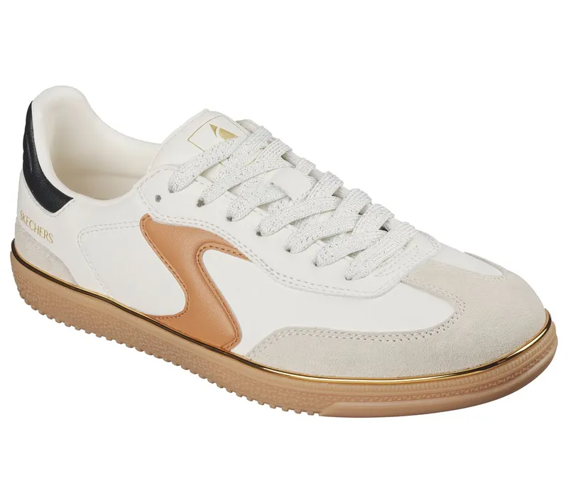Skechers Hotshot – Living Luxe Sneaker Natuurlijk/Bruin