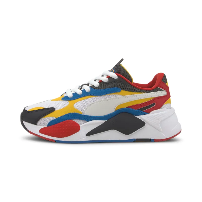 Puma RS-X 3 Puzzle White Yellow Black (GS) Puma White/Spectra Yellow-Puma Black (372357-04)