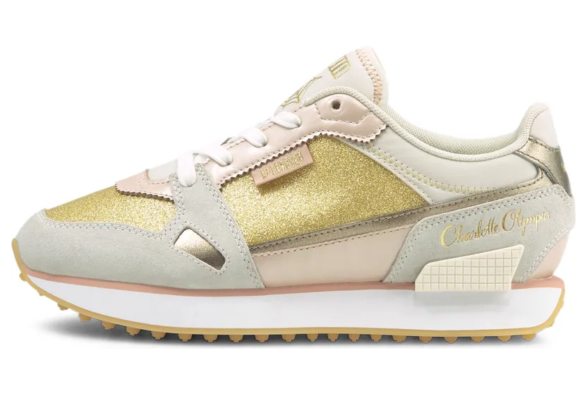 Puma x CHARLOTTE OLYMPIA Mile Rider Wit/Roze (374340-01)