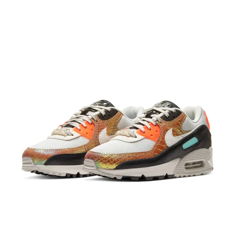 Nike Air Max 90 Gold Reptile (W) Black/White-Tawny (CW2656-001)