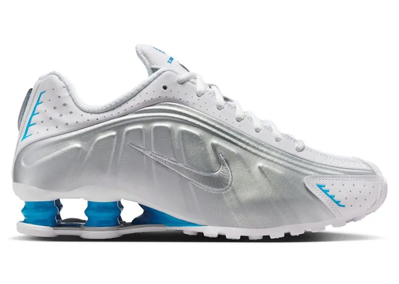 Nike Shox R4 White Blue Hero Silver (AR3565-105)