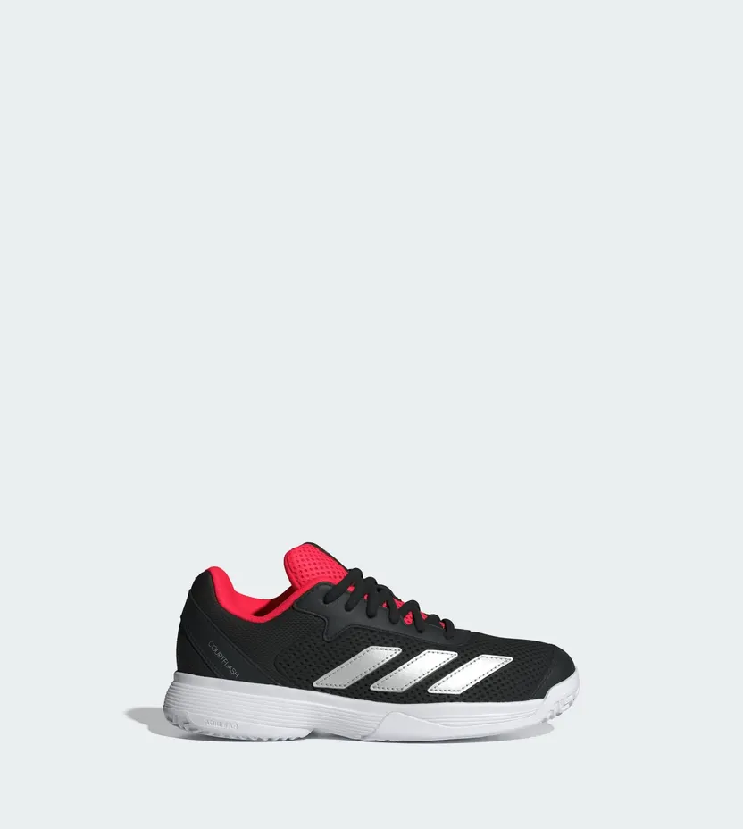 Adidas Courtflash Tennis Kids Cloud White / Silver Metallic / Core Black (JR4451)
