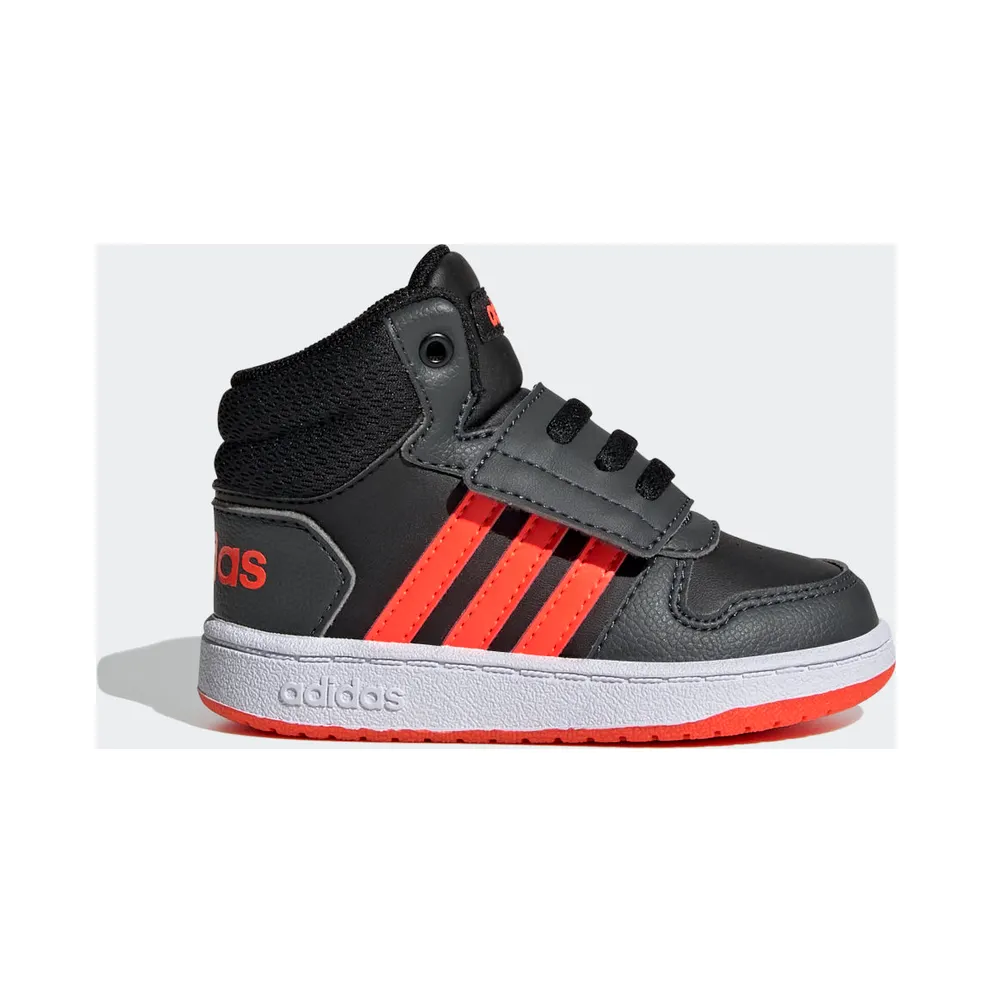 adidas Hoops 2.0 Mid Core Black / Solar Red / Grey Six (GZ7780)
