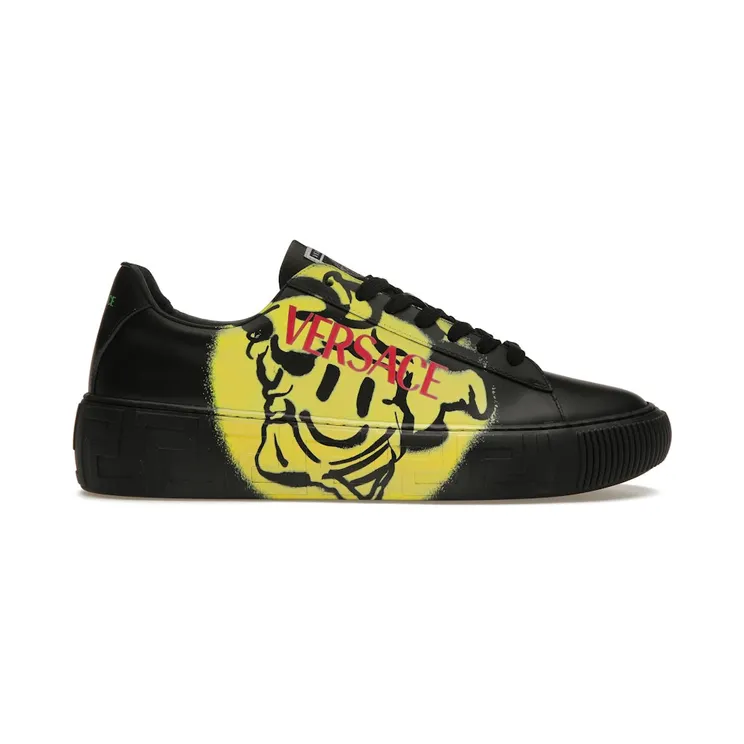 Versace Medusa Greca Low Smiling Medusa Black Green Pink (DSU8404-1A01998_2B670)