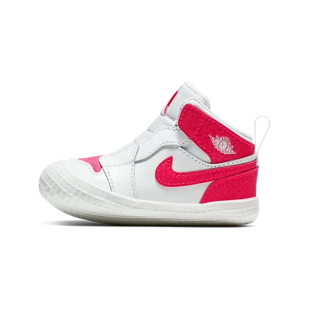 Jordan Air 1 Crib Bootie Racer Pink (I) White/Racer Pink (AT3745-116)